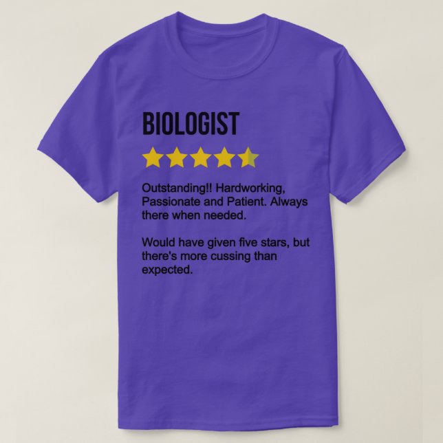 Biologist Review T-Shirt (Design Front)