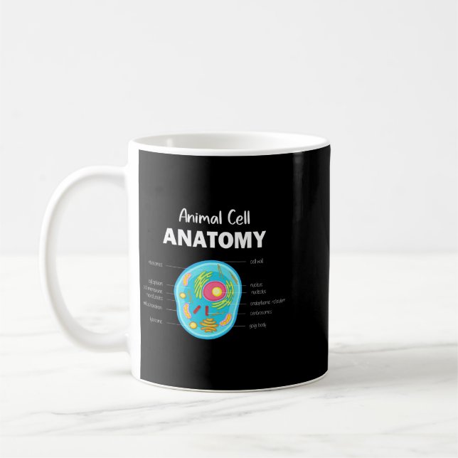 Biologist Science Anatomy Of Animal Cell Coffee Mug (Left)