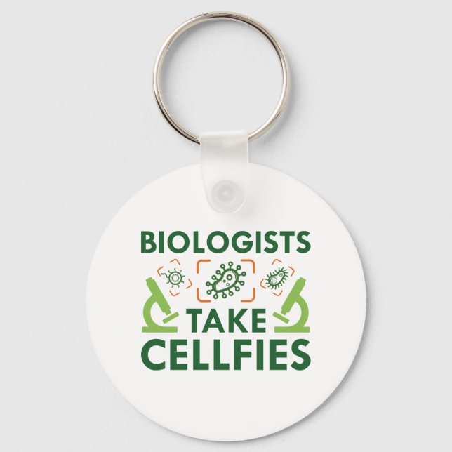 Biologists Take Cellfies Key Ring (Front)