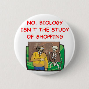 biology 6 cm round badge