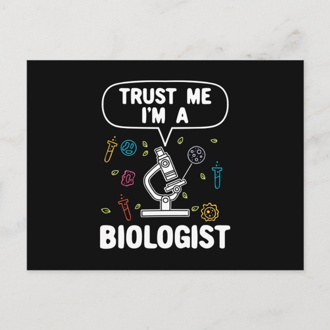 Biology Biologist Gift Postcard (Front)