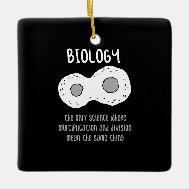 Biology - Biology The Only Science Gift Ceramic Ornament (Front)