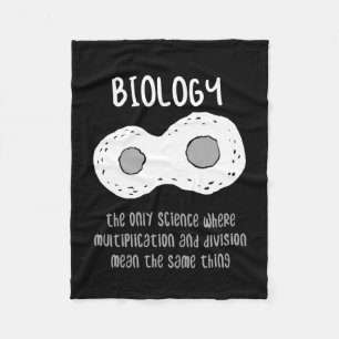Biology - Biology The Only Science Gift Fleece Blanket