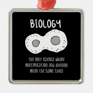 Biology - Biology The Only Science Gift Metal Tree Decoration