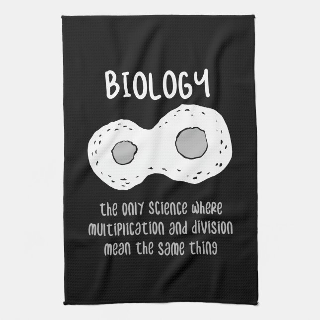 Biology - Biology The Only Science Gift Tea Towel (Vertical)