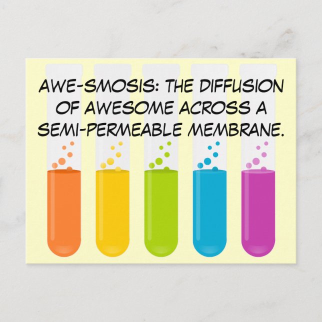 Biology & Chemistry Teachers: Science is Awesome Postcard (Front)