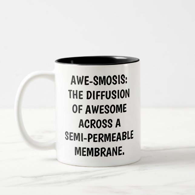 Biology & Chemistry Teachers: Science is Awesome - Two-Tone Coffee Mug (Left)