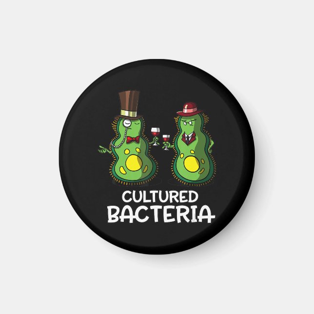 biology cultured bacteria funny student science magnet (Front)