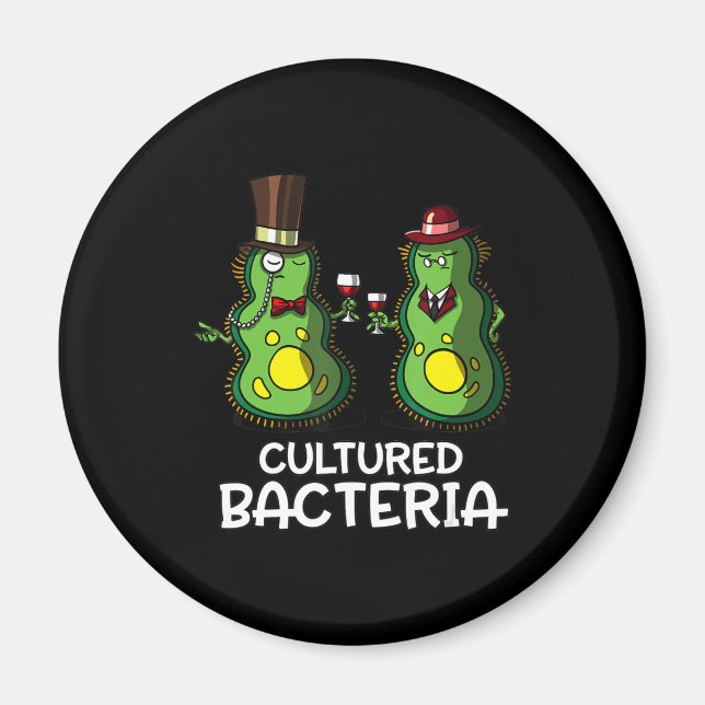 biology cultured bacteria funny student science magnet (Front)