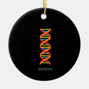 biology dna molecule science teacher genes ceramic tree decoration