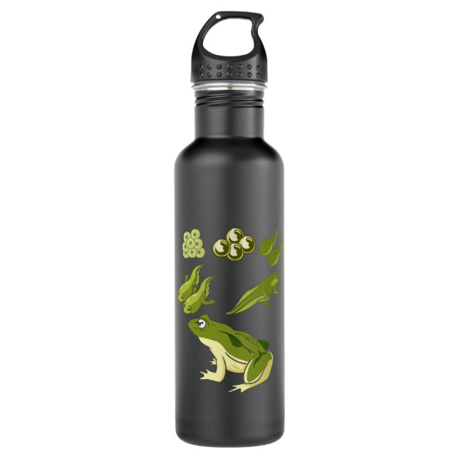 Biology - Frog Lifecycle 710 Ml Water Bottle (Front)