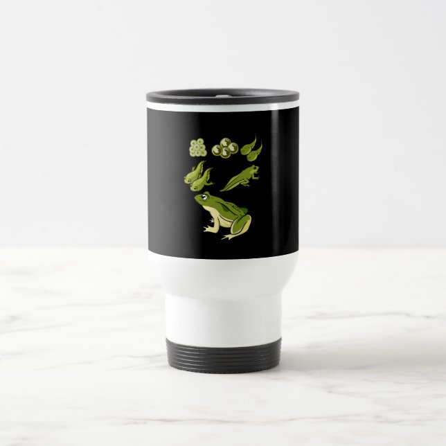 Biology - Frog Lifecycle Travel Mug (Center)