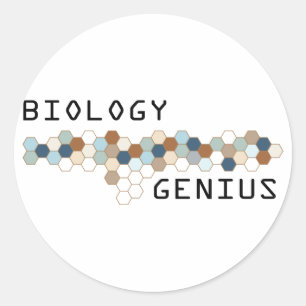 Biology Genius Classic Round Sticker