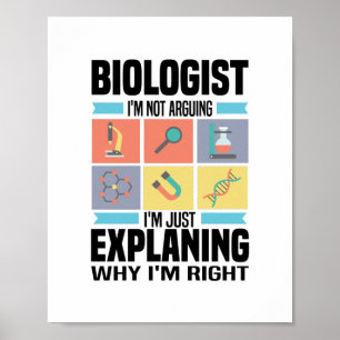 Biology Gifts   Biologists Teacher Science Student Poster