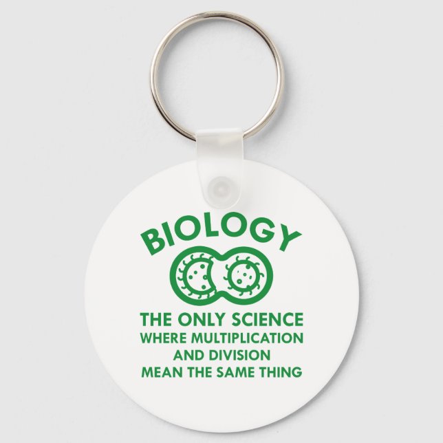 Biology Is In My Genes Key Ring (Front)