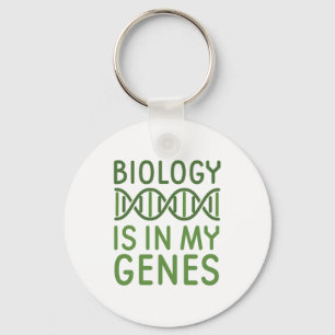 Biology Is In My Genes Key Ring