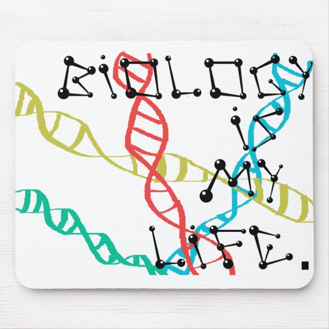 Biology is my Life. Mouse Mat (Front)