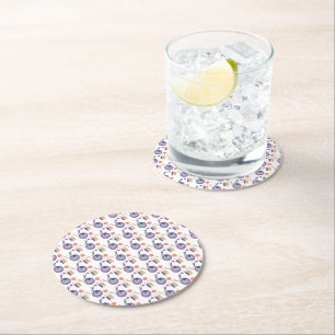 Biology Lab Teacher Class   Round Paper Coaster