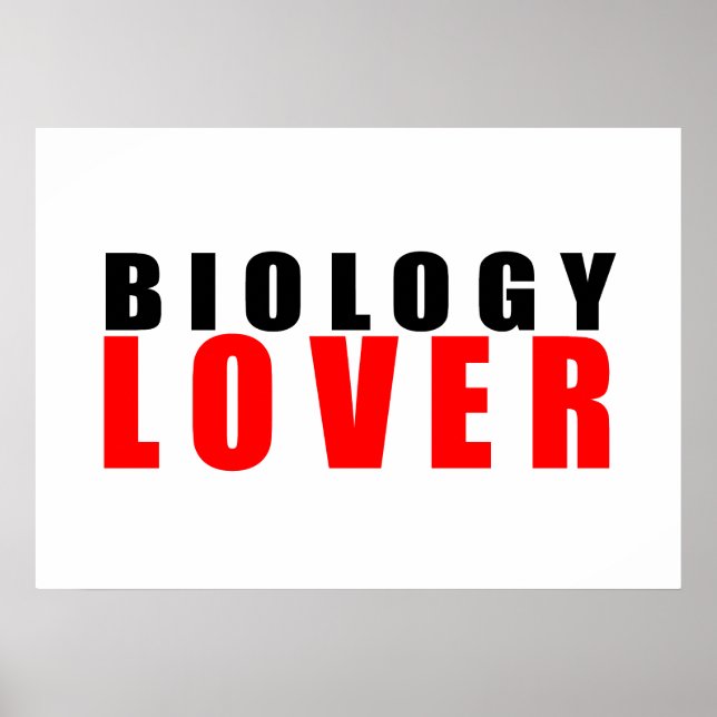 Biology lover poster (Front)