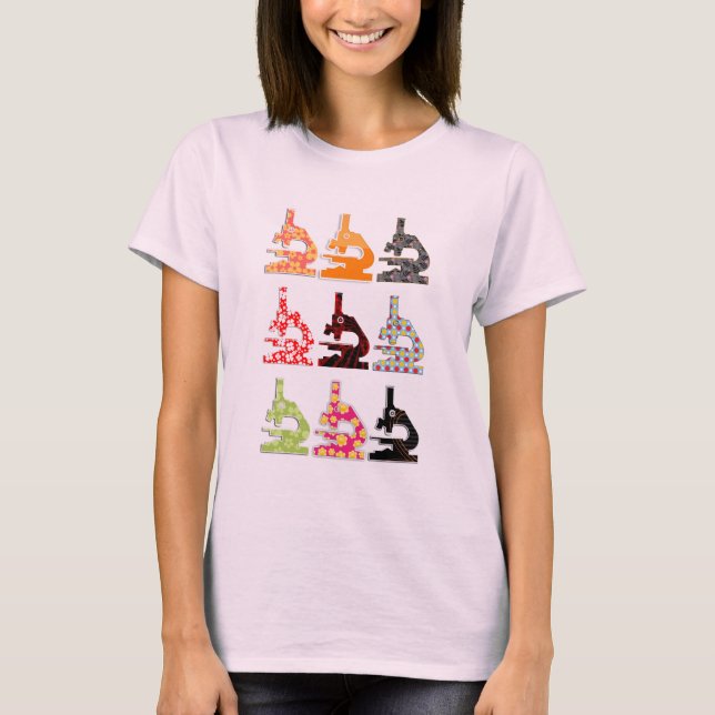 Biology Microscope T-shirt (Front)