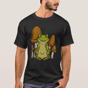 Biology Mycology Frog Catcher Mushroom Collector F T-Shirt
