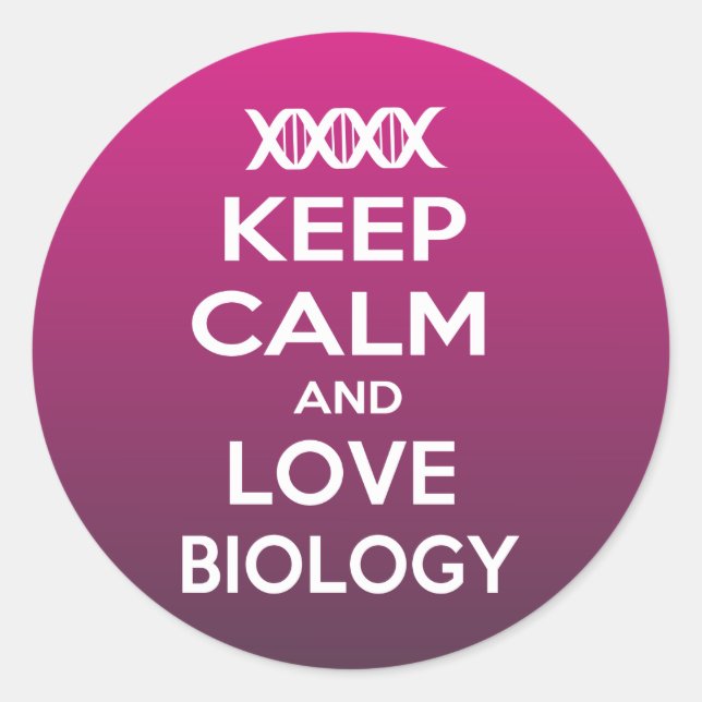 Biology nucleotide adenine pair with uracil UBiolo Classic Round Sticker (Front)