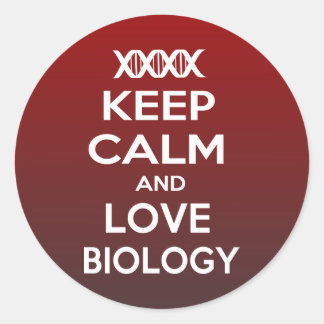 Biology nucleotide adenine pair with uracil UBiolo Classic Round Sticker