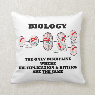 Biology Only Discipline Multiplication Division Cushion