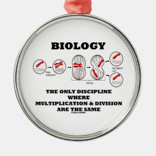 Biology Only Discipline Multiplication Division Metal Tree Decoration