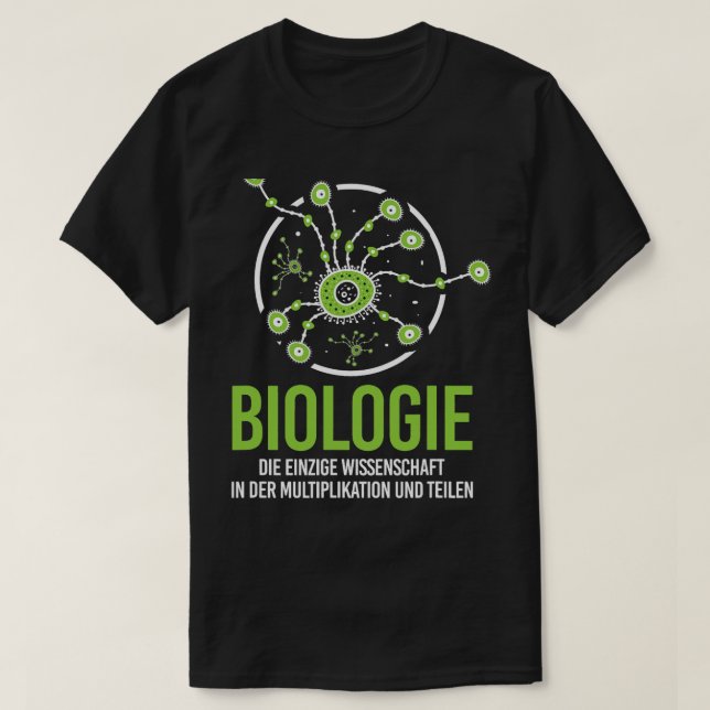 Biology Only Science Multiplication Parts Biologis T-Shirt (Design Front)