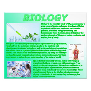 Biology Photo Print