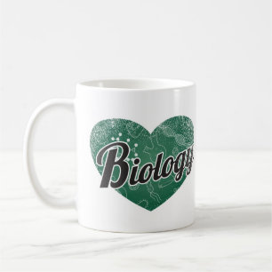 Biology Retro Heart Blackboard Love Coffee Mug