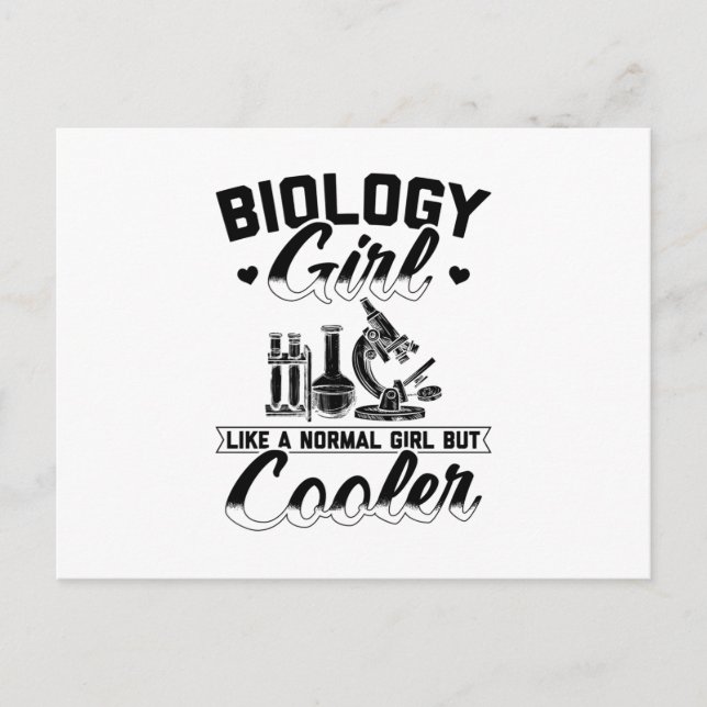 Biology Science | Biologist Laboratory Study Gift Postcard (Front)