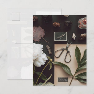 Biology science Flat Lay Academia Postcard