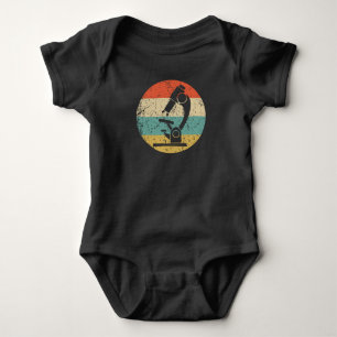 Biology Science Microscope Retro Scientist Biologi Baby Bodysuit