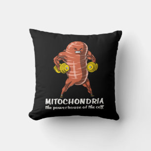 Biology Science Mitochondria Funny Joke Cushion