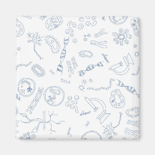 Biology scientific diagrams design magnet