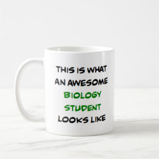 biology student, awesome coffee mug