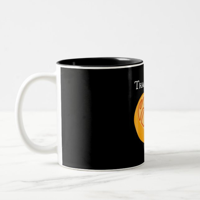 biology t , mitochondria , thanks, mom, science. Two-Tone coffee mug (Left)