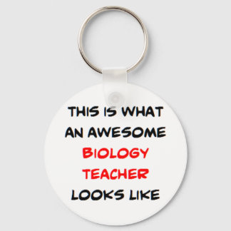 biology teacher, awesome key ring
