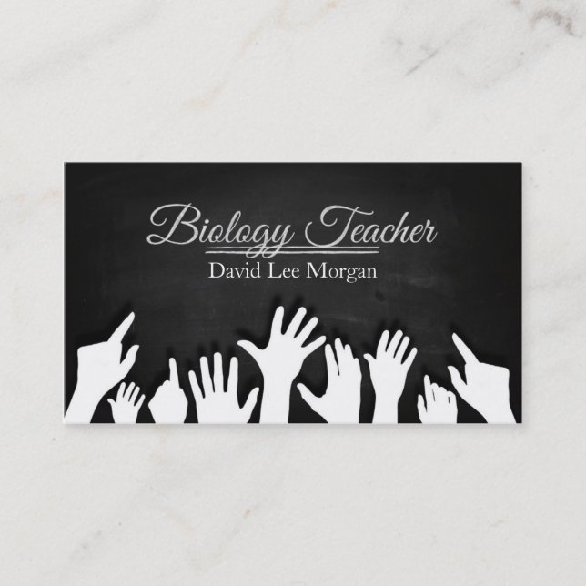 Biology Teacher Business Card (Front)