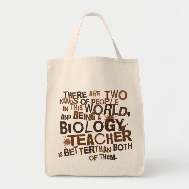Biology Teacher Gift Tote Bag (Front)