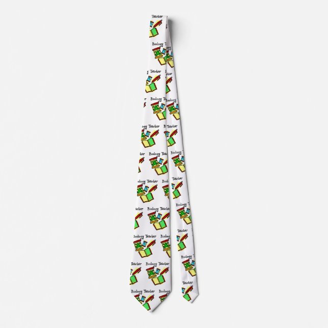 Biology Teacher Gifts Tie (Front)