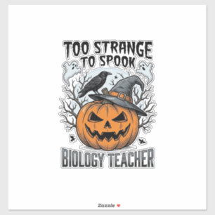 Biology Teacher Halloween Shirt Spooky Pumpkin Rav