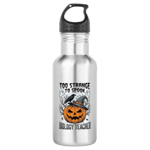 Biology Teacher Halloween Shirt Spooky Pumpkin Rav 532 Ml Water Bottle