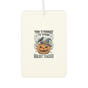 Biology Teacher Halloween Shirt Spooky Pumpkin Rav Car Air Freshener