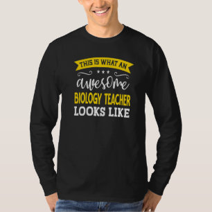 Biology Teacher Job Title Employee Worker Biology T-Shirt