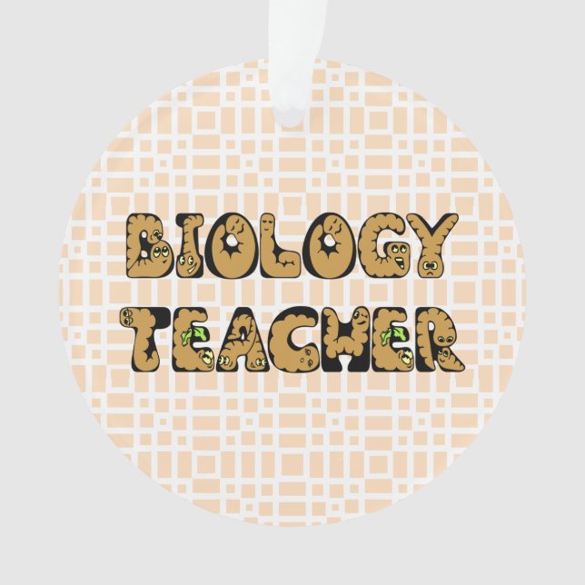 Biology Teacher  Ornament (Front)