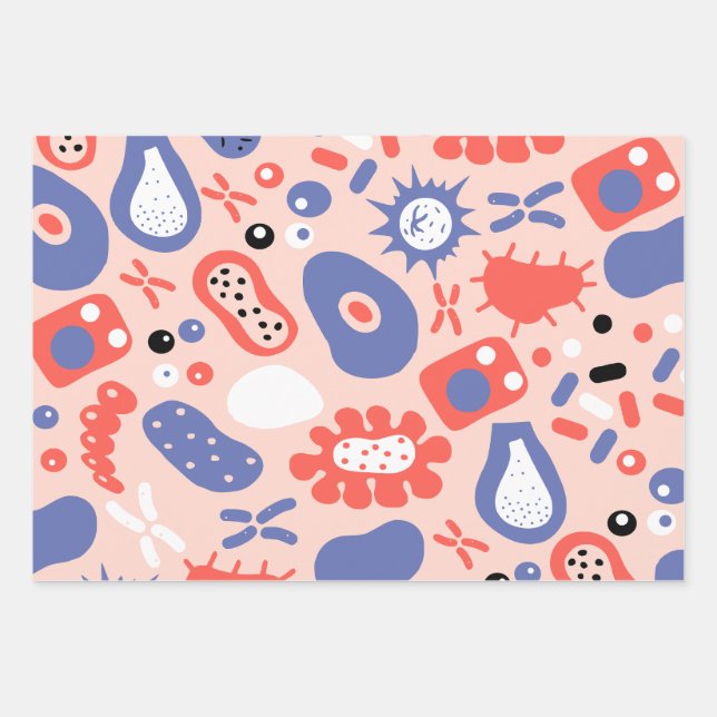 Biology Teacher Wrapping Paper (Front)
