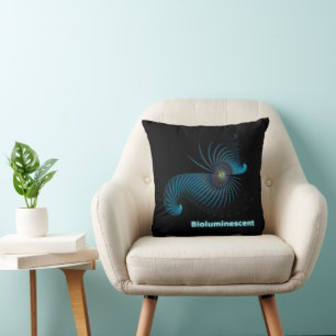 Bioluminescent Alien Sea Creature Cushion